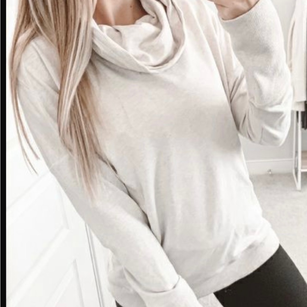 Lululemon Rest Day Cowl Pullover Sweatshirt Dune.